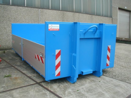 broll-Container-Kippaufbau mit seitlichen Aluminiumbordwänden