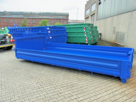 Abroll-Container Kippaufbau