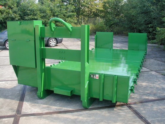 Spezielle Abroll-Container-Plattform zum Baugeräte-Transport