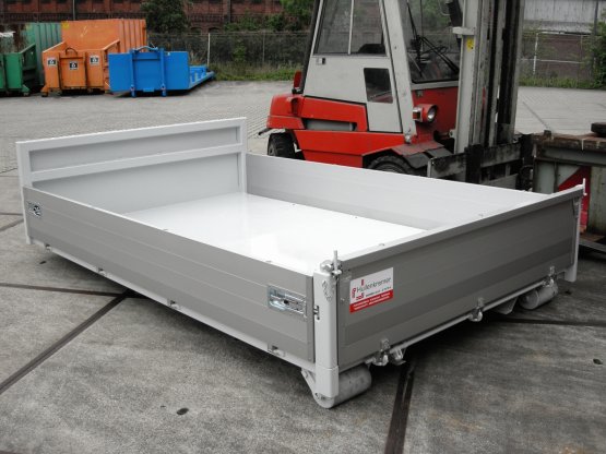 City Container-Kippaufbau mit Aluminium-Bordwänden