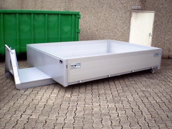 City Container-Kippaufbau mit Aluminium-Bordwänden