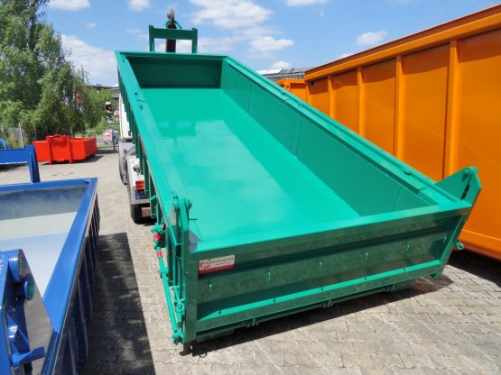 Entwässerungs-Abrollcontainer mit Lochblechen