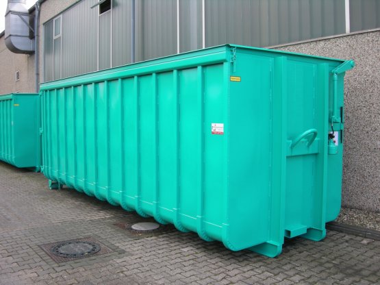 Abrollcontainer mit Klappdach