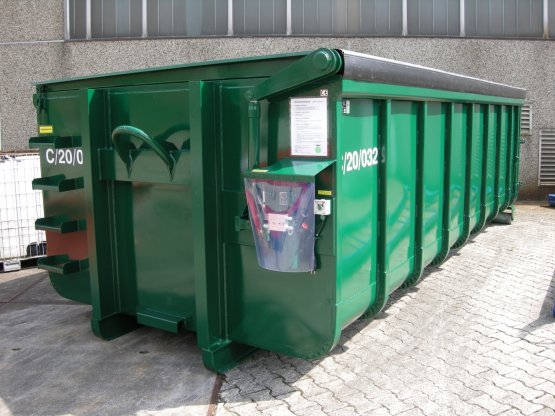 Abrollcontainer mit Klappdach, Elektrohydraulik