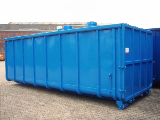 Geschlossener Späne-Abrollcontainer, Inhalt ca. 28 m³