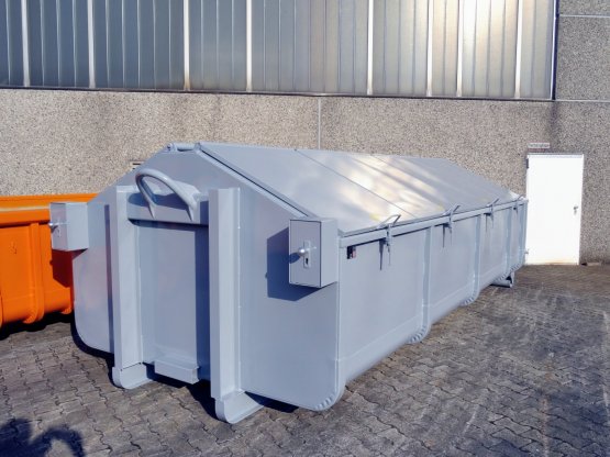 Akten-Hausmüll-Abrollcontainer, Inhalt ca. 17 m³