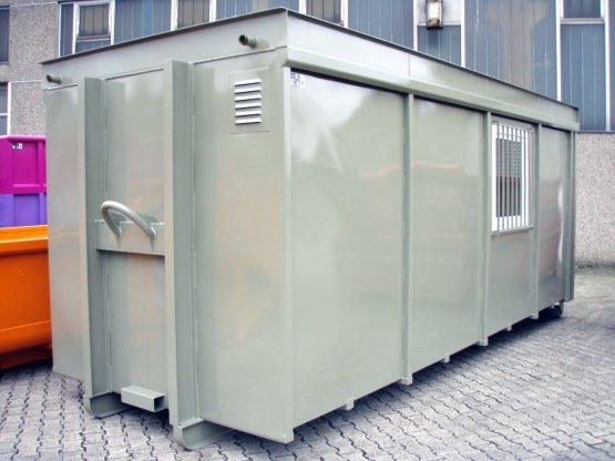 Magazin-Abrollcontainer mit Seitentür