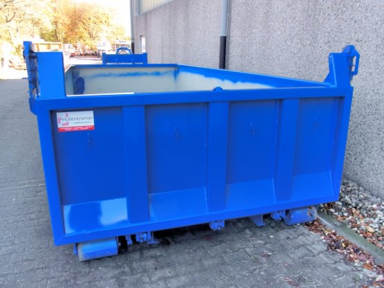Offener Abrollcontainer mit Entleerungsklappe, Inhalt ca. 13 m³