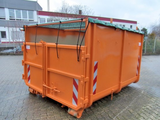 offener City-Container mit Netzgewebe