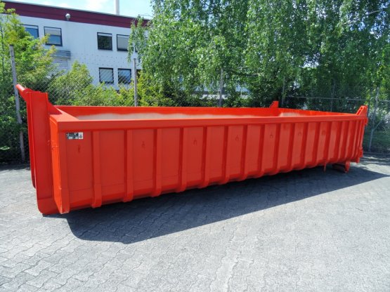 Offener Abrollcontainer mit französischer Tür, Inhalt ca. 14 m³
