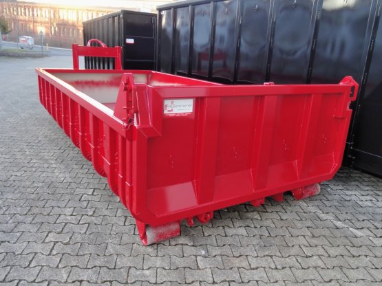 Offener Schüttcontainer mit Entleerungsklappe, Inhalt ca. 13 m³